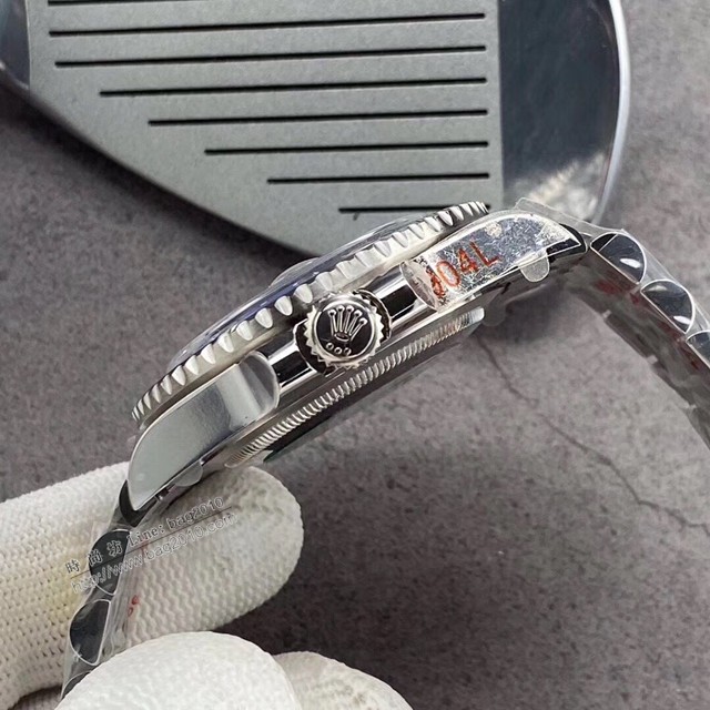 勞力士複刻手錶 Rolex男士腕表 黑藍陶瓷圈 GMTMASTER格林尼治型環球腕表 126710BLRO-0001  gjs2185